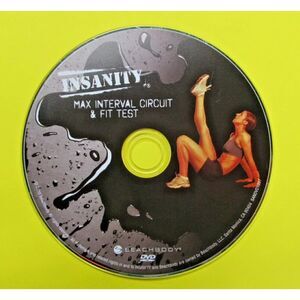 BeachBody Insanity Replacement Disc Only-Max Interval Circuit & Fit Test-DVD
